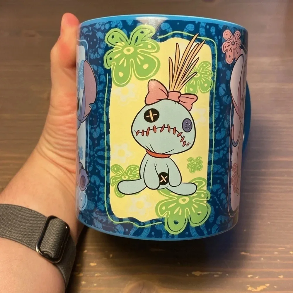 Disney Lilo & Stitch Angel Scrump Floral Portrait Ceramic Mug 20 oz